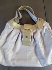 Bolsa de mão Coach prata couro interior rosa  comprar usado  Enviando para Brazil