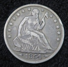 1854 seated liberty for sale  Blue Ridge