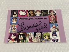 Usado, Foto autografada por MONICA RIAL VOICE ACTOR 5,5x8,5 TSUYU ASUI JSA CERTIFICADO DE AUTENTICIDADE comprar usado  Enviando para Brazil