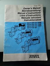 Volvo penta betriebsanleitung gebraucht kaufen  Pommelsbrunn