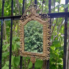 Miroir ancien bronze d'occasion  Saint-Martin-Valmeroux