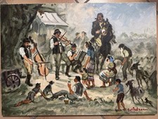 Giulio falzoni olio usato  Paese
