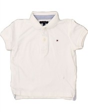 Camisa polo branca bebê meninos 12 a 18 meses Tommy Hilfiger BK35 comprar usado  Enviando para Brazil