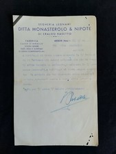 Carta intestata moncalieri usato  Italia
