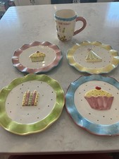 Birthday plates mug for sale  North Chili
