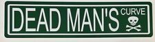 Placa de rua de metal DEAD MANS CURVE Hot Rod muscle car gasser garagem homem caverna bar, usado comprar usado  Enviando para Brazil
