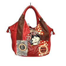 Bolsa de ombro vintage Betty Boop couro vermelho bolsa de mão anos 90 colecionável Y2K comprar usado  Enviando para Brazil
