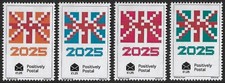 Usado, 2025 Positively Postal artistamps x 4 Union Jack Ano Novo comprar usado  Enviando para Brazil
