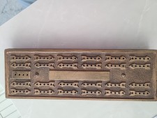 Walnut brass cribbage for sale  Hollister