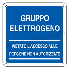 Cartello segnaletico gruppo usato  Bagheria