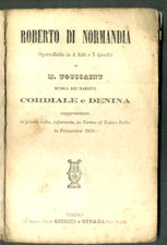Libretto opera roberto usato  Vezza d'Alba