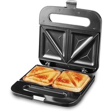 Sanduicheira Panini de aço inoxidável, 2 fatias, 750 Watts, aço inoxidável comprar usado  Enviando para Brazil