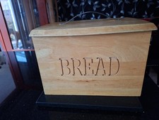 wooden bread bin for sale  CAMBORNE