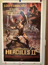 Adventures of Hercules 2 pôster original da loja de vídeo estrelado por Lou Ferrigno (1984), usado comprar usado  Enviando para Brazil