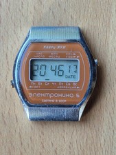 VINTAGE Zegarek na rękę Elektronika 5 (КВАРЦ ЖКИ) ZSRR na sprzedaż  PL