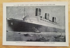 Vista de arco porta Queen Mary (Cunard White Star) aparência "streamined" - 1936 comprar usado  Enviando para Brazil