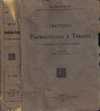 Trattato farmacologia terapia. usato  Italia