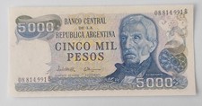Billet argentine 5000 d'occasion  Hesdin