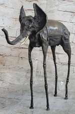 Salvador Dali Espacio Elefante Museo Calidad Obra Surrealista Bronce Escultura, usado comprar usado  Enviando para Brazil