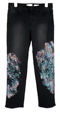 LOGOTIPO Lori Goldstein Edição Especial Jeans Boyfriend Estampado Preto Reg 8 A625888 comprar usado  Enviando para Brazil