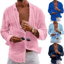 Mens casual cotton for sale  USA