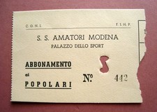Biglietto s.s amatori usato  Italia