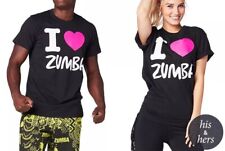 Camiseta unissex Zumba Wear preta M/L "I Love Zumba" ajuste solto nova sem etiquetas comprar usado  Enviando para Brazil