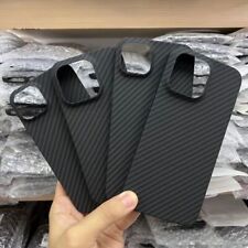 Capa fina de fibra de carbono genuína para iPhone 14 Pro 16 15 Pro Max capa protetora fosca comprar usado  Enviando para Brazil
