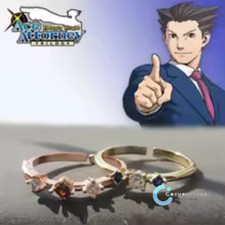 Jogo Ace Attorney Cosplay Phoenix Wright Miles Edgeworth Anel Joia Aberta Presente comprar usado  Enviando para Brazil