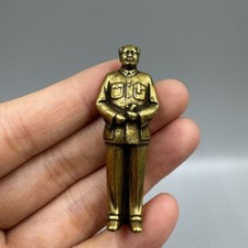 51 mm colecionável bronze chinês grande líder Mao Zedong presidente suporte pequena estátua comprar usado  Enviando para Brazil