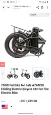Fat tire folding for sale  Spokane