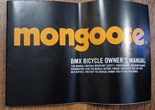 Mongoose bmx manual for sale  SHEERNESS