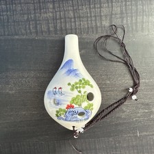 Vaso Ocarina pintado à mão cerâmica 6 furos flauta instrumento musical música comprar usado  Enviando para Brazil