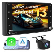Rádio estéreo automotivo plug and play 7" 2Din DVD HD CD player CarPlay GPS para Toyota comprar usado  Enviando para Brazil