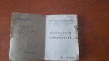 Libretto certificato ciclomoto usato  Foligno