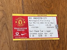 Ticket 2002 manchester for sale  DUNMOW