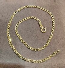 Curb anklet 9ct for sale  BRIDLINGTON