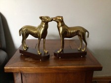 Pair brass lurcher for sale  NEW TREDEGAR