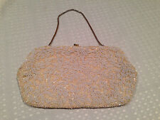 Usado, Vintage LA REGALE Feito à Mão BOLSA DE MÃO BRANCA COM MIÇANGAS BOLSA CLUTCH Lantejoulas e Pérolas comprar usado Usado, Vintage LA REGALE Feito à Mão BOLSA DE MÃO BRANCA COM MIÇANGAS BOLSA CLUTCH Lantejoulas e Pérolas comprar usado  Enviando para Brazil