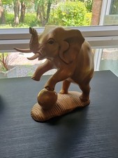 Wooden statue elephant for sale  TAUNTON