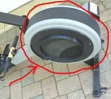 VOLANTE com CAPA DE CARCAÇA para CONCEPT 2 II MODELO C MÁQUINA DE REMO REMADOR INTERNA comprar usado  Enviando para Brazil