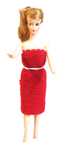 VINTAGE~BONECA ESTILO BARBIE~NÃO MARCADA COM VESTIDO FEITO À MÃO~11" DE ALTURA comprar usado  Enviando para Brazil