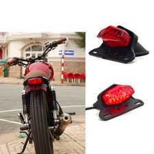 Luz traseira de seta de LED para motocicleta 12V luz de matrícula de freio retrô comprar usado  Enviando para Brazil