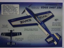 Kit de avião de controle de rádio ARF Hyperion EDGE 540T 10e com CAIXA F/S FEDEX comprar usado  Enviando para Brazil
