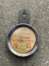 GREAT BRITAIN TRIUMPH MOTOCICLETA SETEMBRO 1957 # DMR 612 DISCO FISCAL E SUPORTE comprar usado  Enviando para Brazil