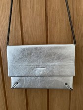 Topshop silver leather for sale  BARNSLEY