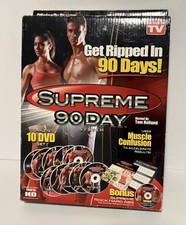 Supreme 90 Day System 9 DVD Set Fitness Workout DVD Tom Holland Host comprar usado  Enviando para Brazil