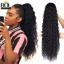 Usado, Cabelo resistente ao calor de fibra sintética com extensões de cabelo de rabo de cavalo chip-in comprar usado  Enviando para Brazil