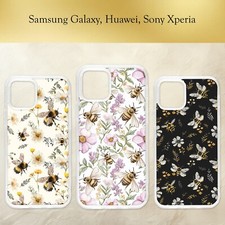 Capa telefone Samsung Galaxy floral abelha padrão abelha preto rosa flores verão, usado comprar usado  Enviando para Brazil