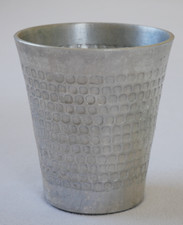 Silberfarbene vase aluminium gebraucht kaufen  Neuenkirchen